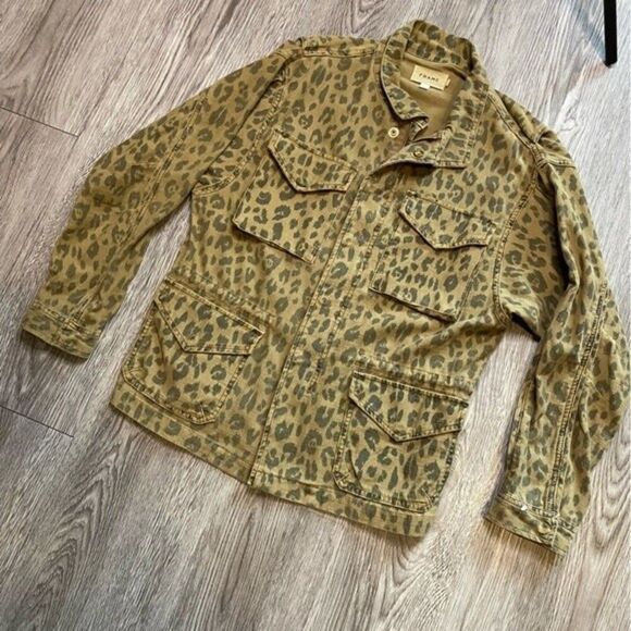 Frame Denim Jackets & Blazers - Frame cheetah print cargo jacket size small